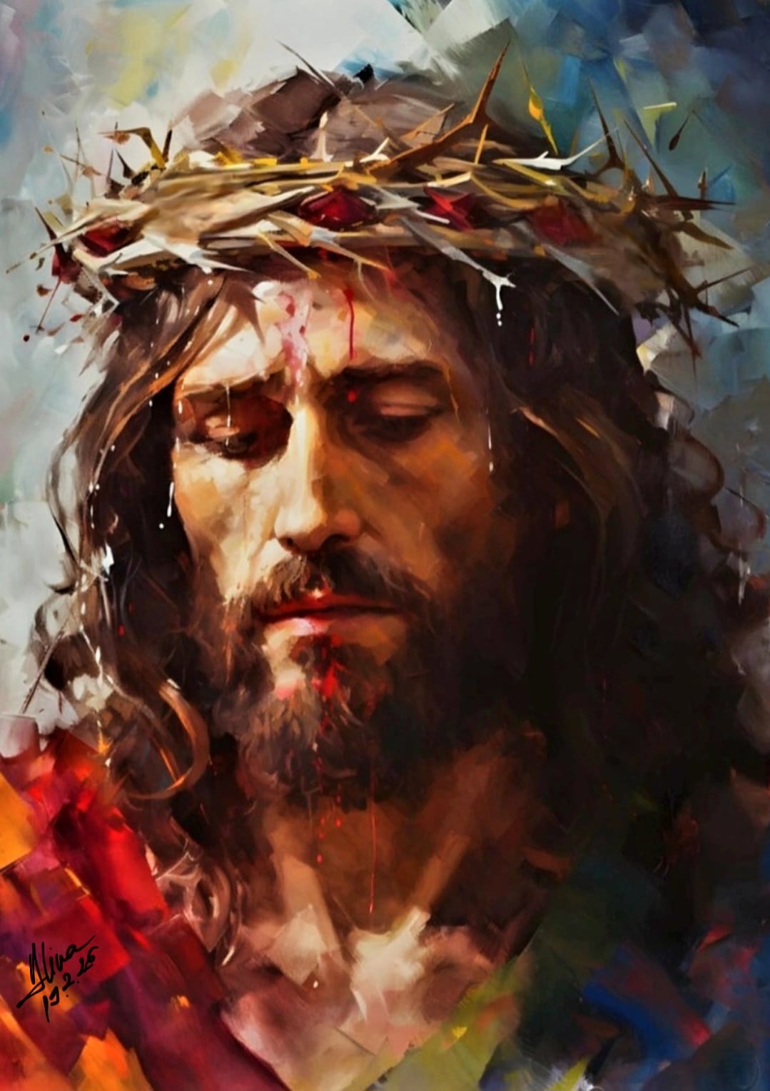 ArteDiAlina.com painting: Holy Mercy